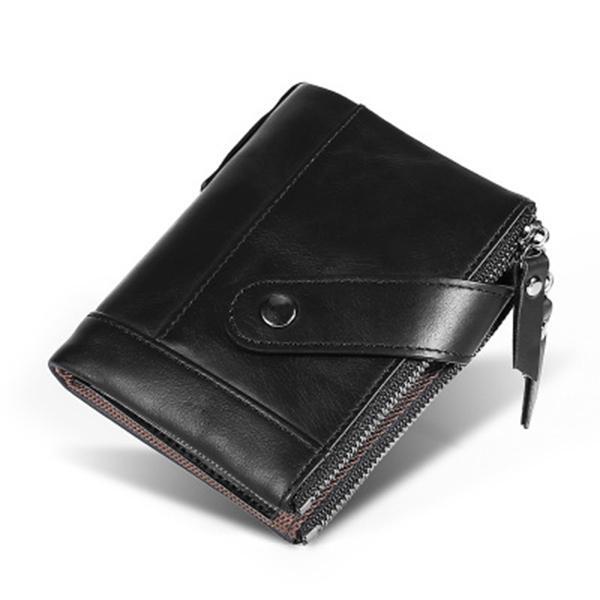 Genuine Leather RFID Small Wallet