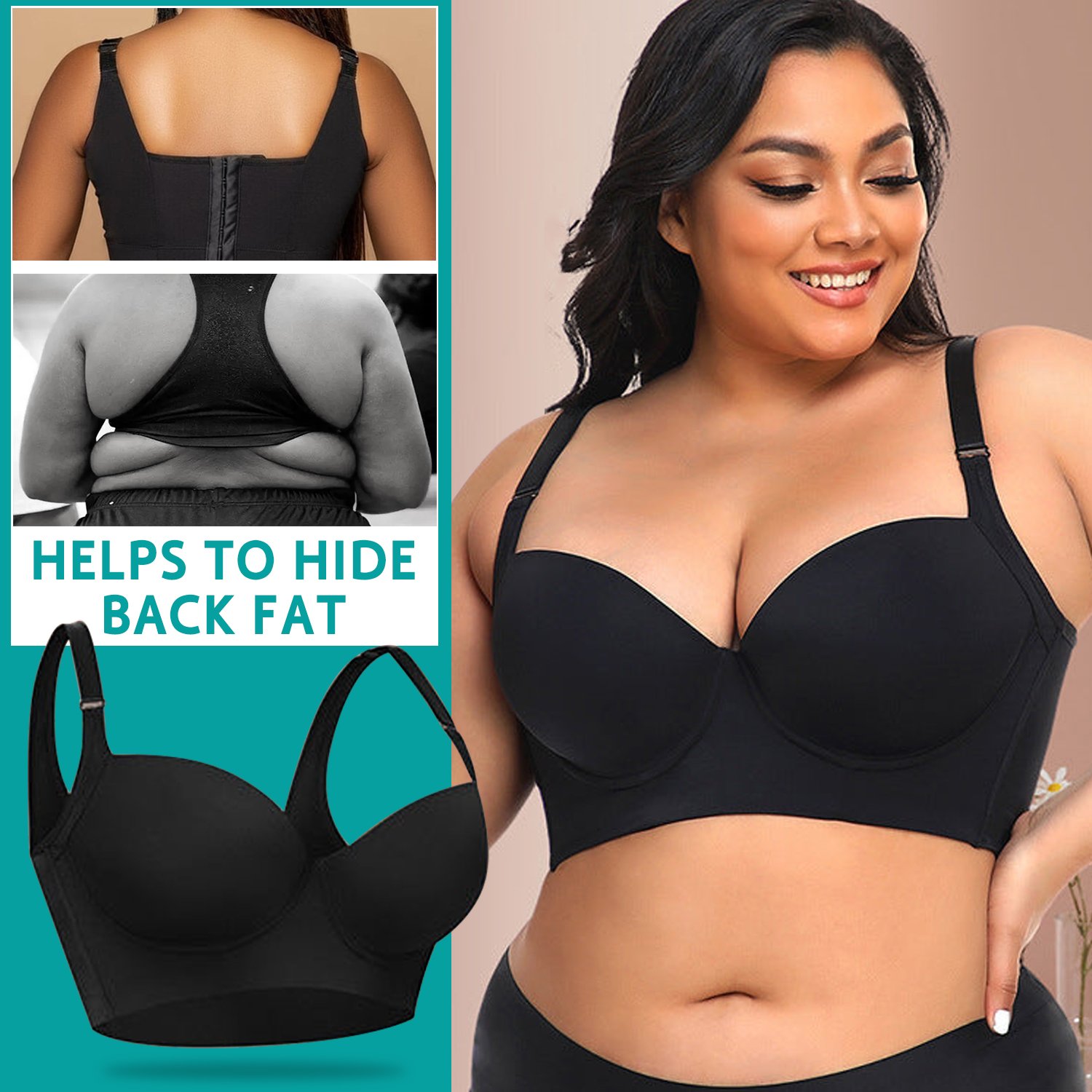 (🎁LAST DAY 49% OFF)🔥2023 New Comfortable Back Smoothing Bra