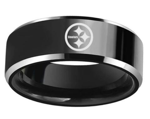 LIMITED EDITION PITTSBURGH STEELERS TITANIUM STEEL RING