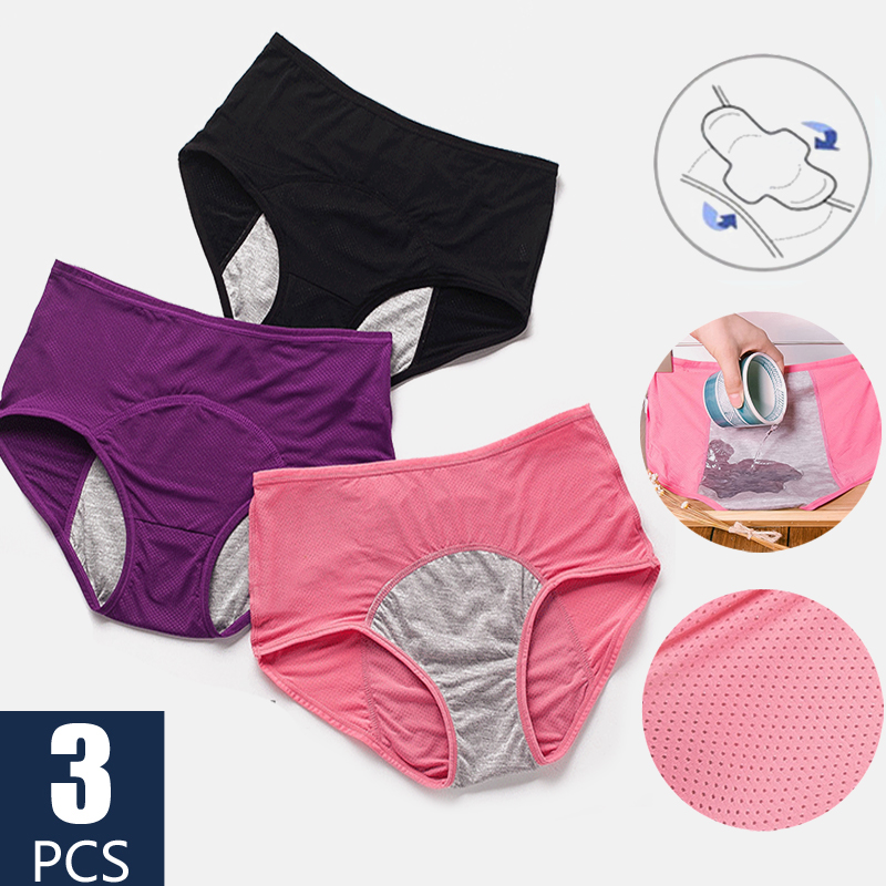 (🔥Summer Hot Sale-50% OFF)3Pcs/Set Menstrual Period Leak Proof Panties-Buy 2 Set Free Shipping