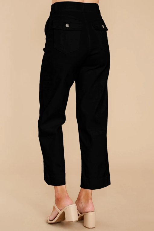 💖Stretch Twill Cropped Wide Leg Pants
