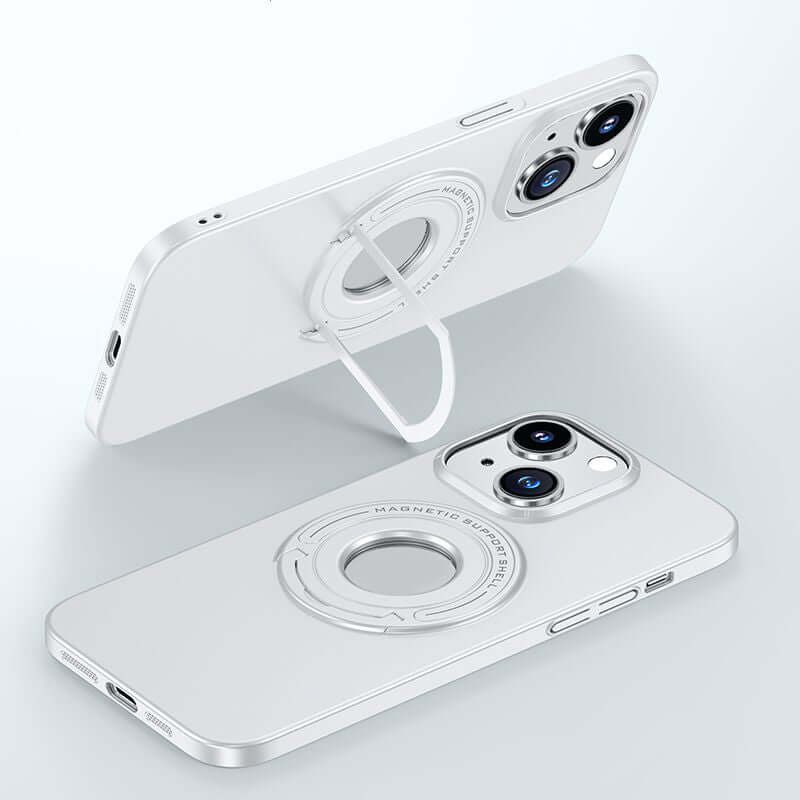 iPhone Case with Magnetic Invisible Stand - Military Drop Protection - Compatible with MagSafe