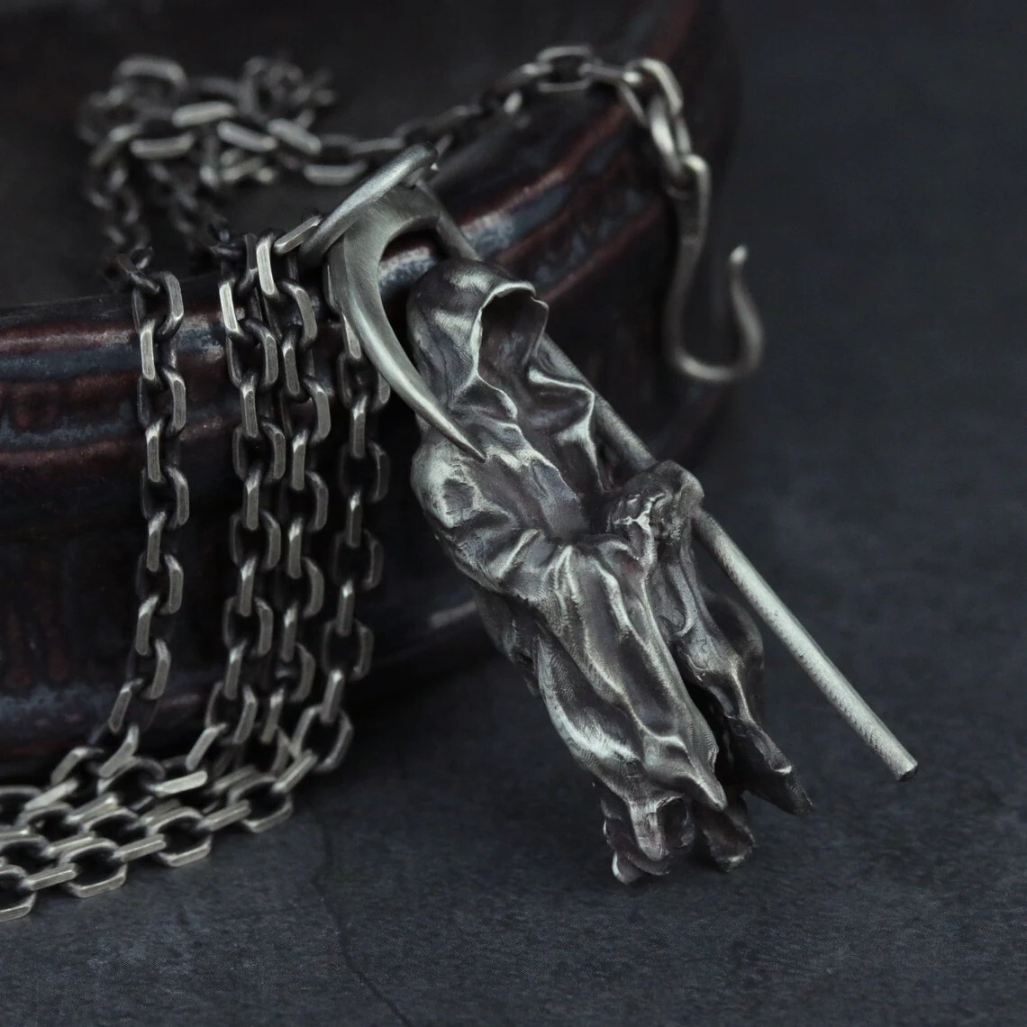 Grim Reaper Death Angel Demon Necklace