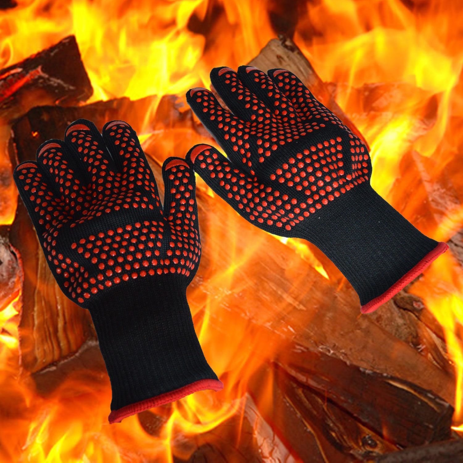 🔥BBQ Gloves Extreme Heat Resistant 932°F(500°C)
