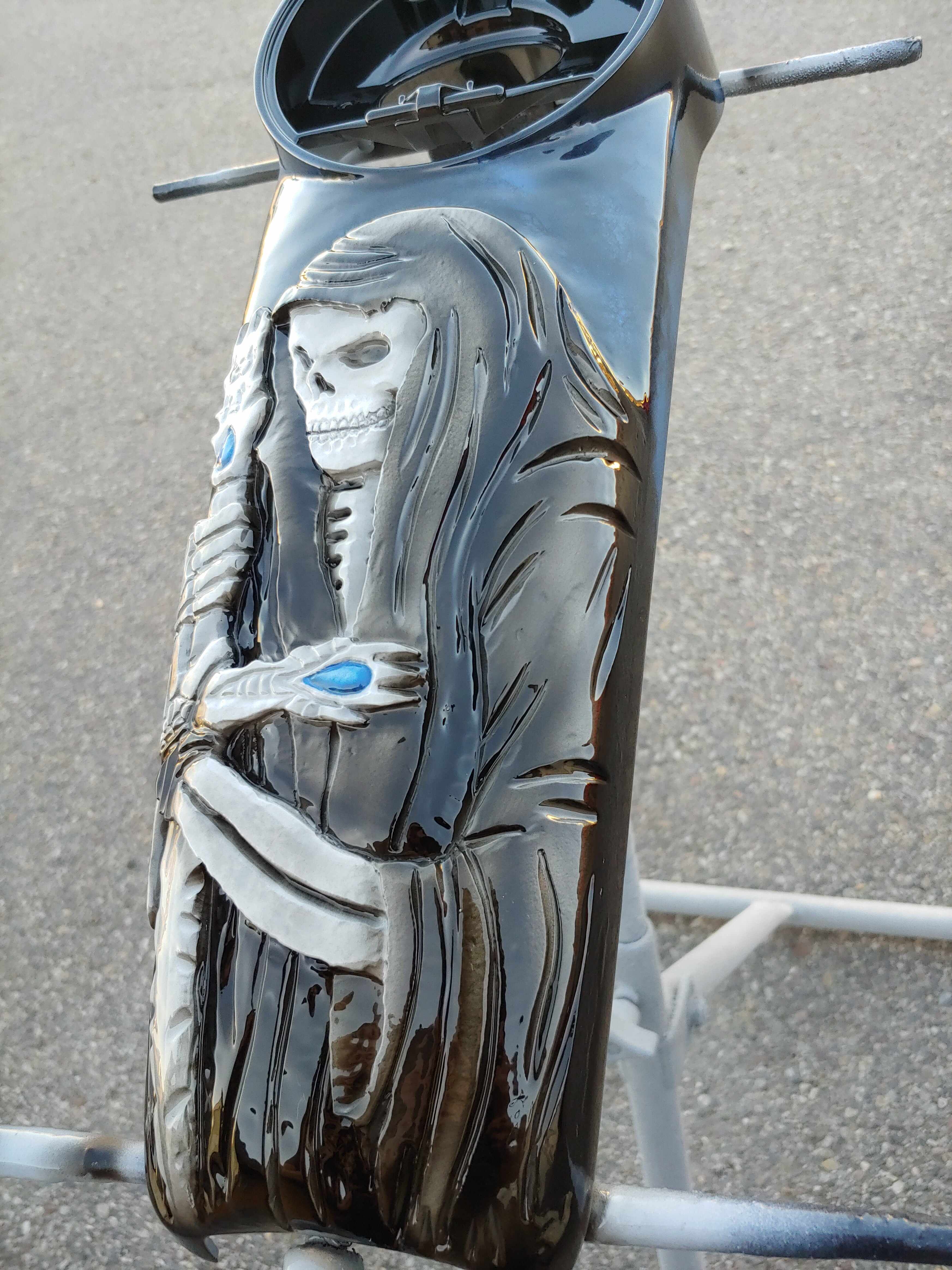 Harley Motorcycle Harley Davidson Touring Grim Reaper Console