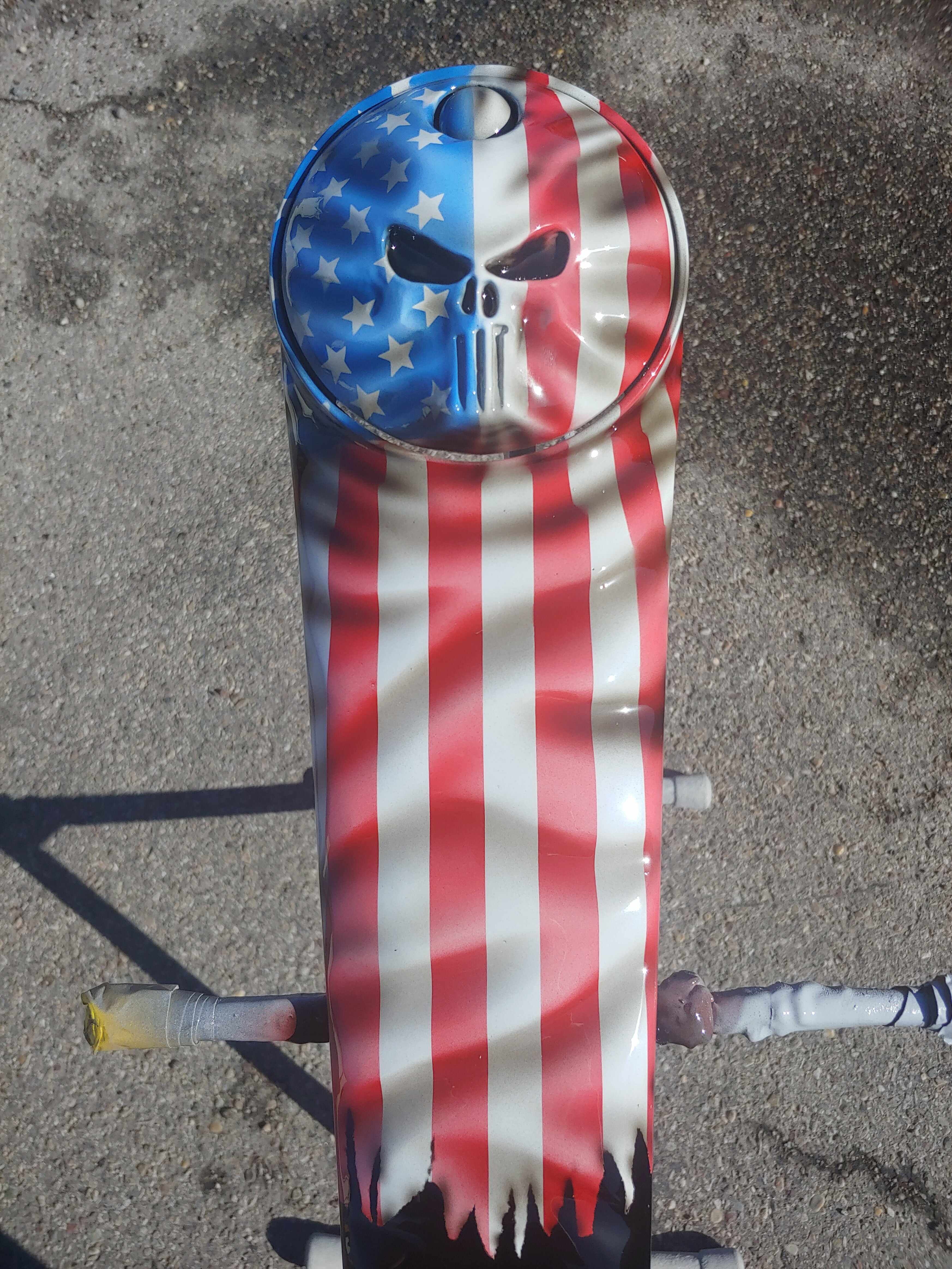 Harley Motorcycle Punisher Full Color Flag Harley Console