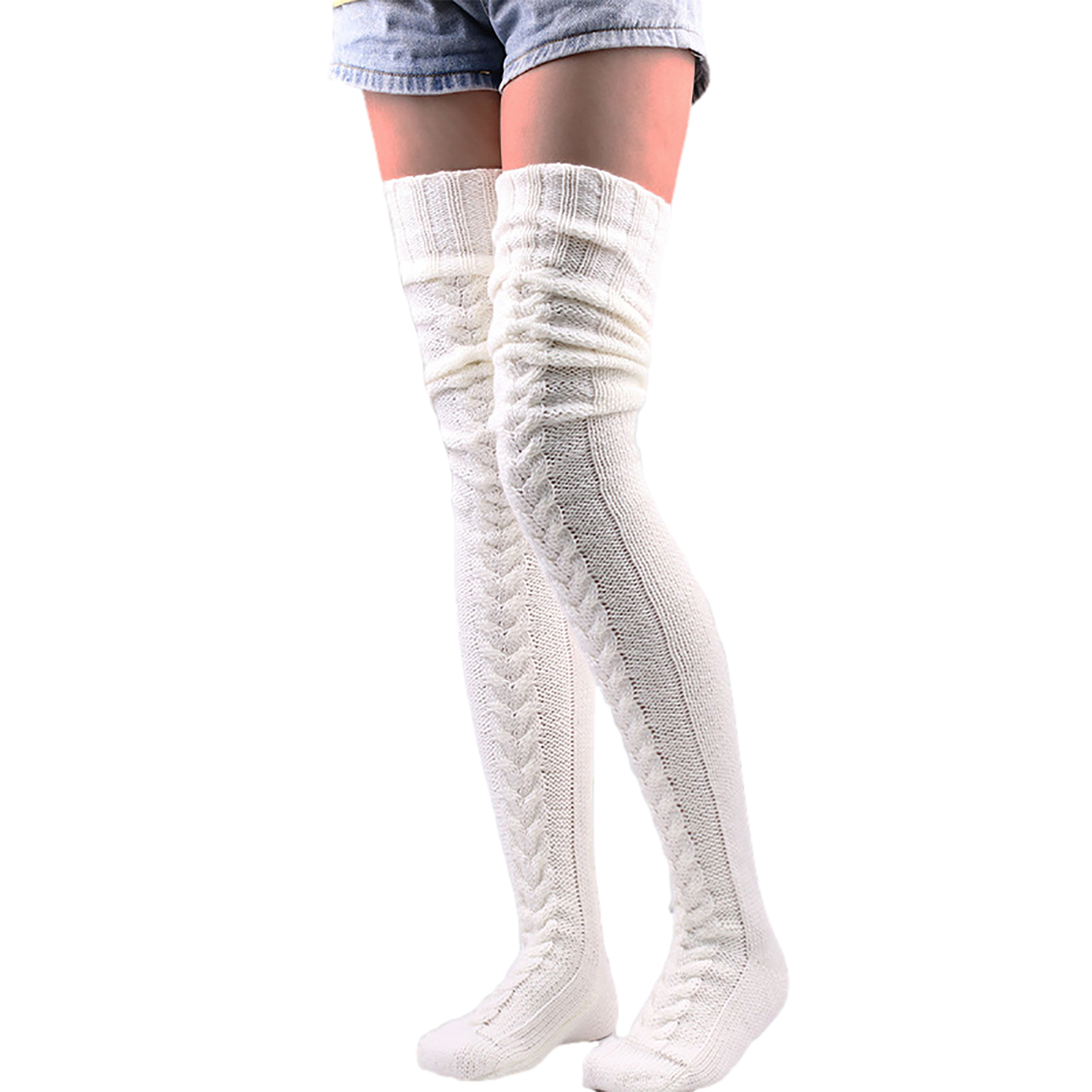 (🔥Early Christmas Sale- SAVE 48% OFF) Thick Slim Warm Knitted Stockings[free size] -BUY 3 GET 10% OFF & FREE SHIPPING