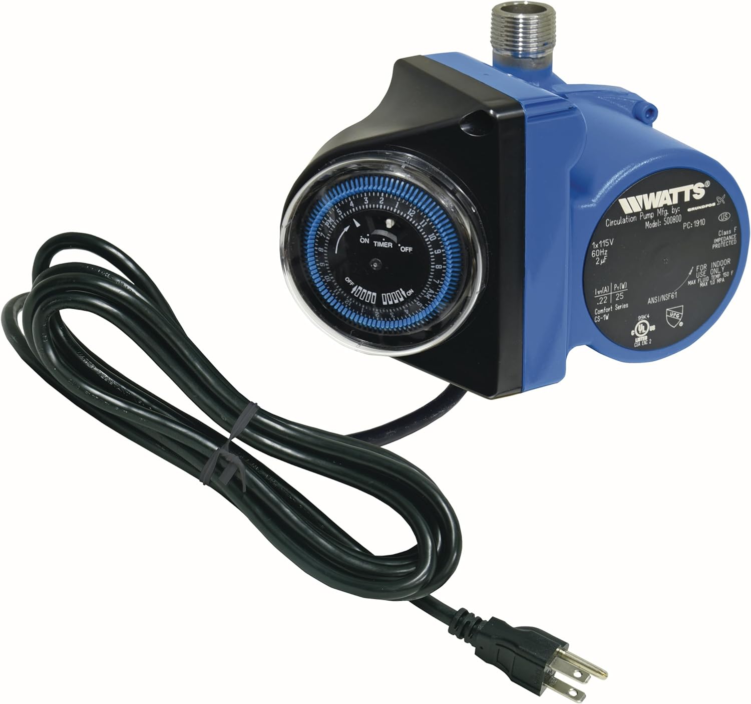 Watts 500800 Instant Hot Water Recirculating Pump System with Built-In Timer
