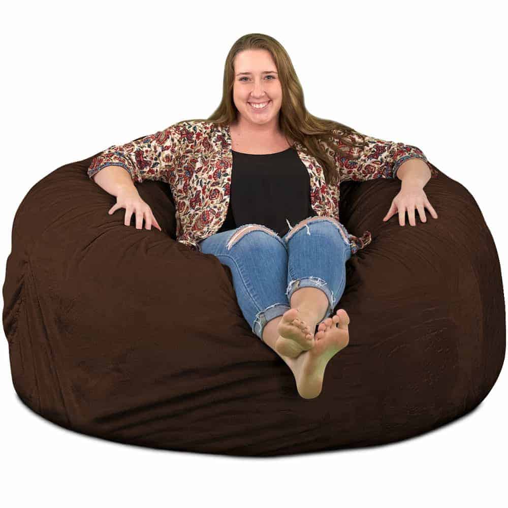 Ultimate Sack 5 ft Bean Bag Chair Giant Foam-Filled Furniture