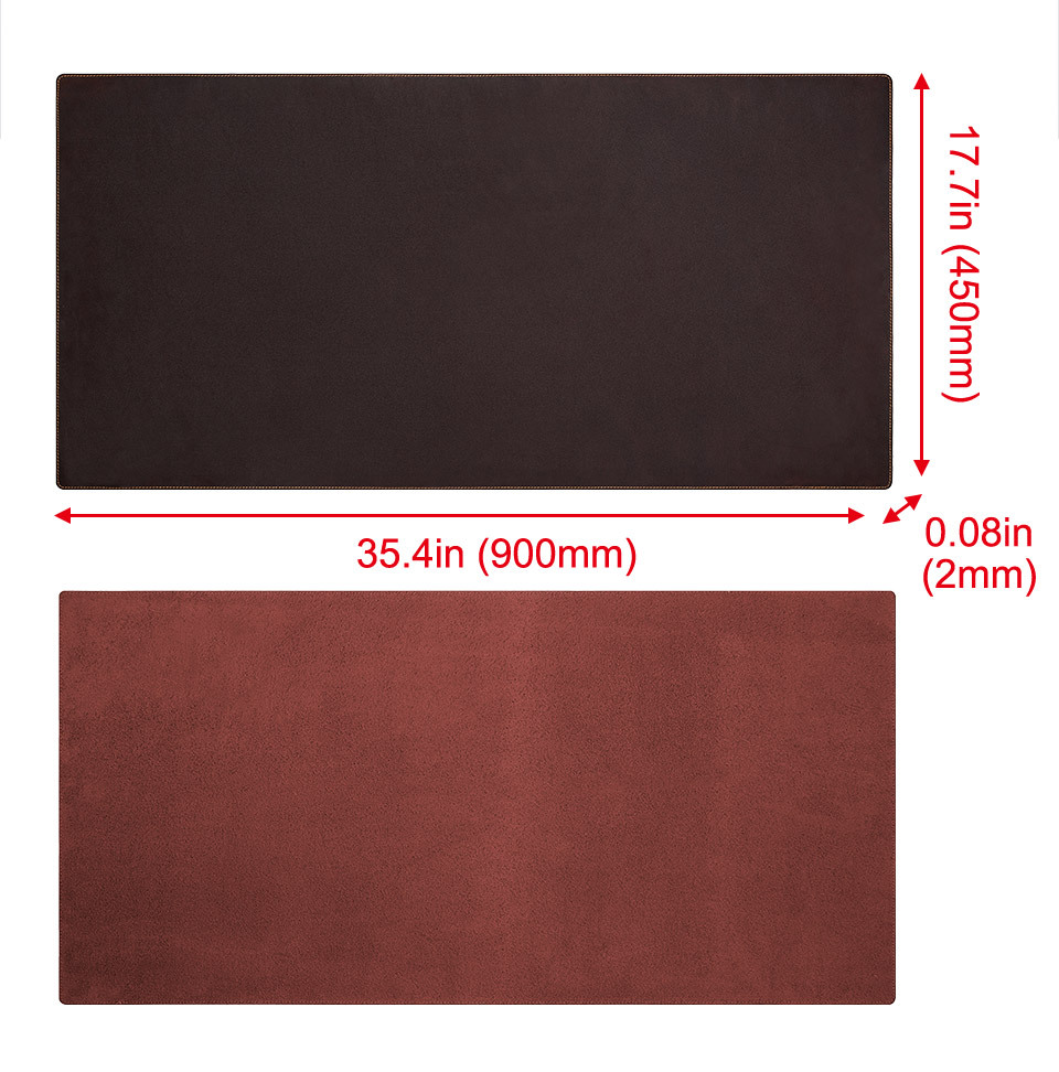 KRIES Leather Waterproof Desk Mat for Office and Home