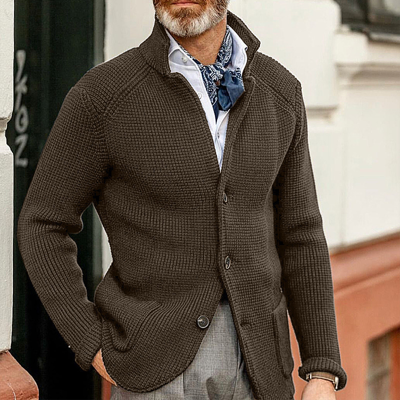 2023 New Style Standing Collar Cardigan
