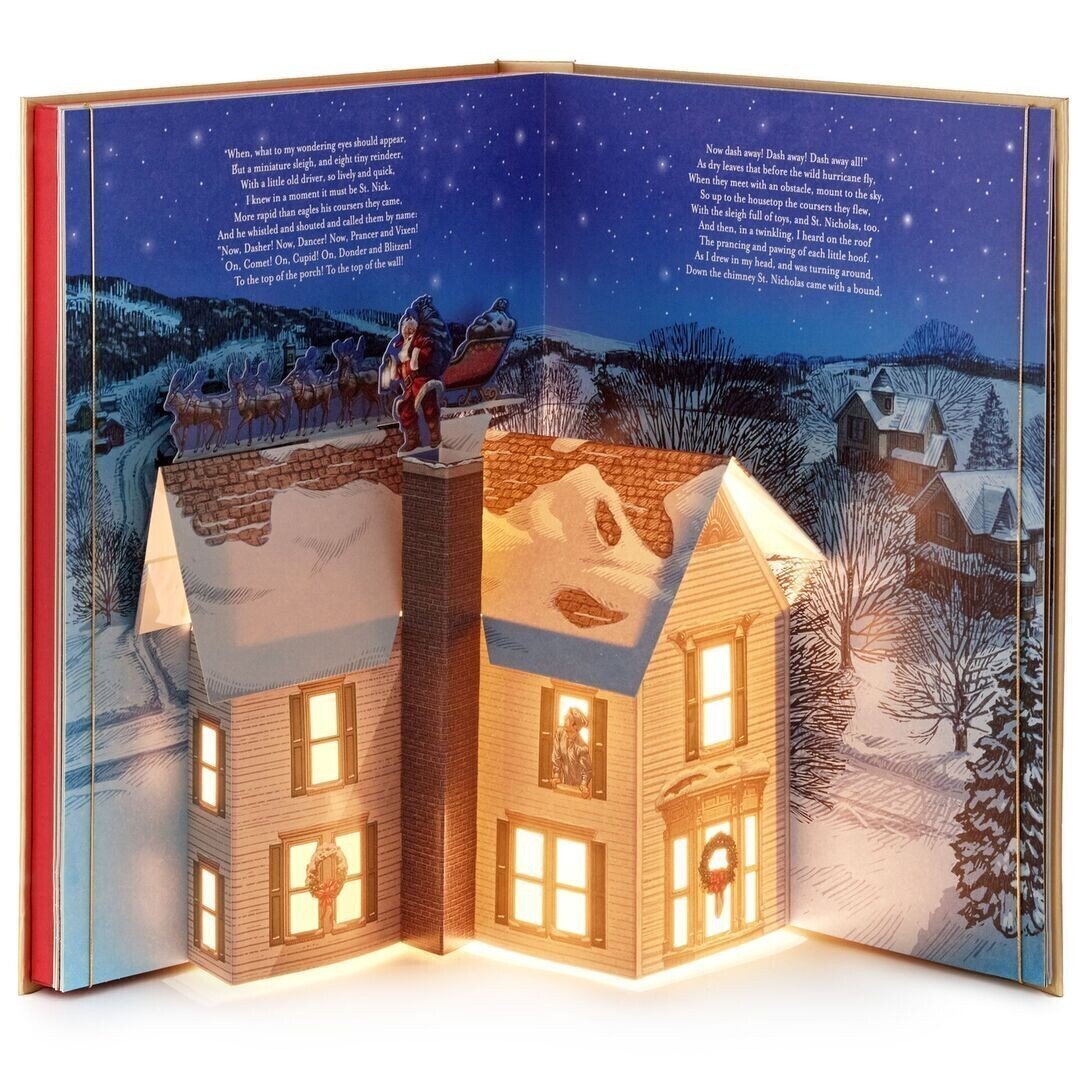 The Night Before Christmas Pop-Up Book With Light and Sound