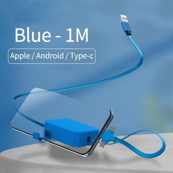 (🔥Last Day Promotion-SAVE 50% OFF) -- 3-in-1 Data Cable Phone Stand - Buy 3 Get 2 Free & Free Shipping