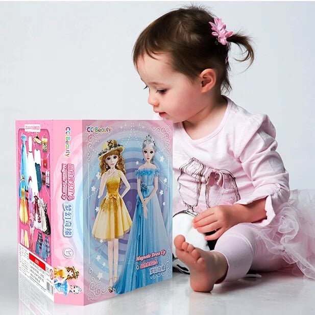 🎉The Best Gift For Children-🎀👗Sank Magnetic Princess Dress Up Doll Set