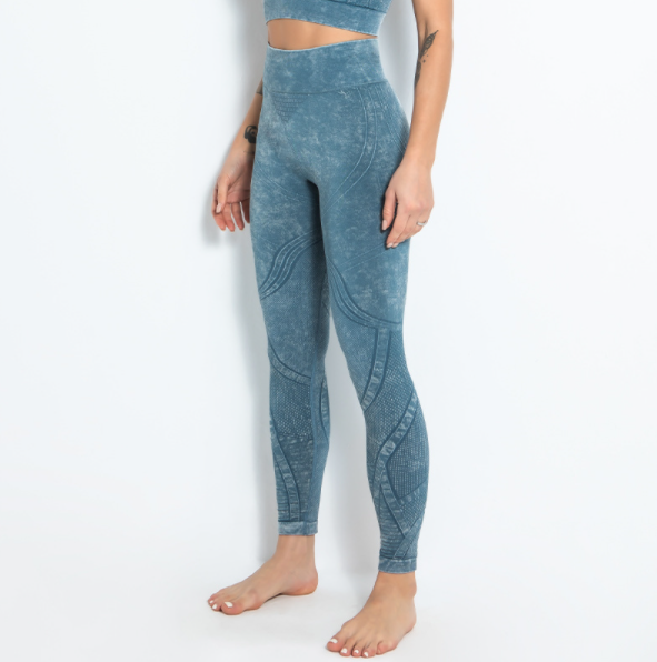Seamless knitted fitness yoga wear