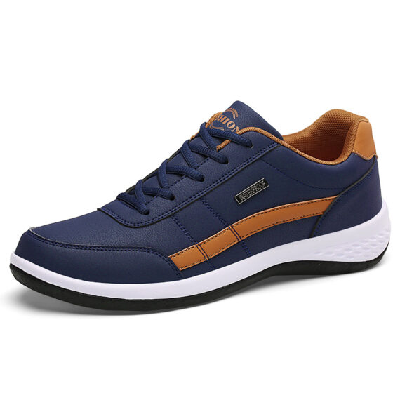 MEN’S EXTENDED WIDTH FOOT AND HEEL COMFORTABLE BREATHABLE SNEAKERS