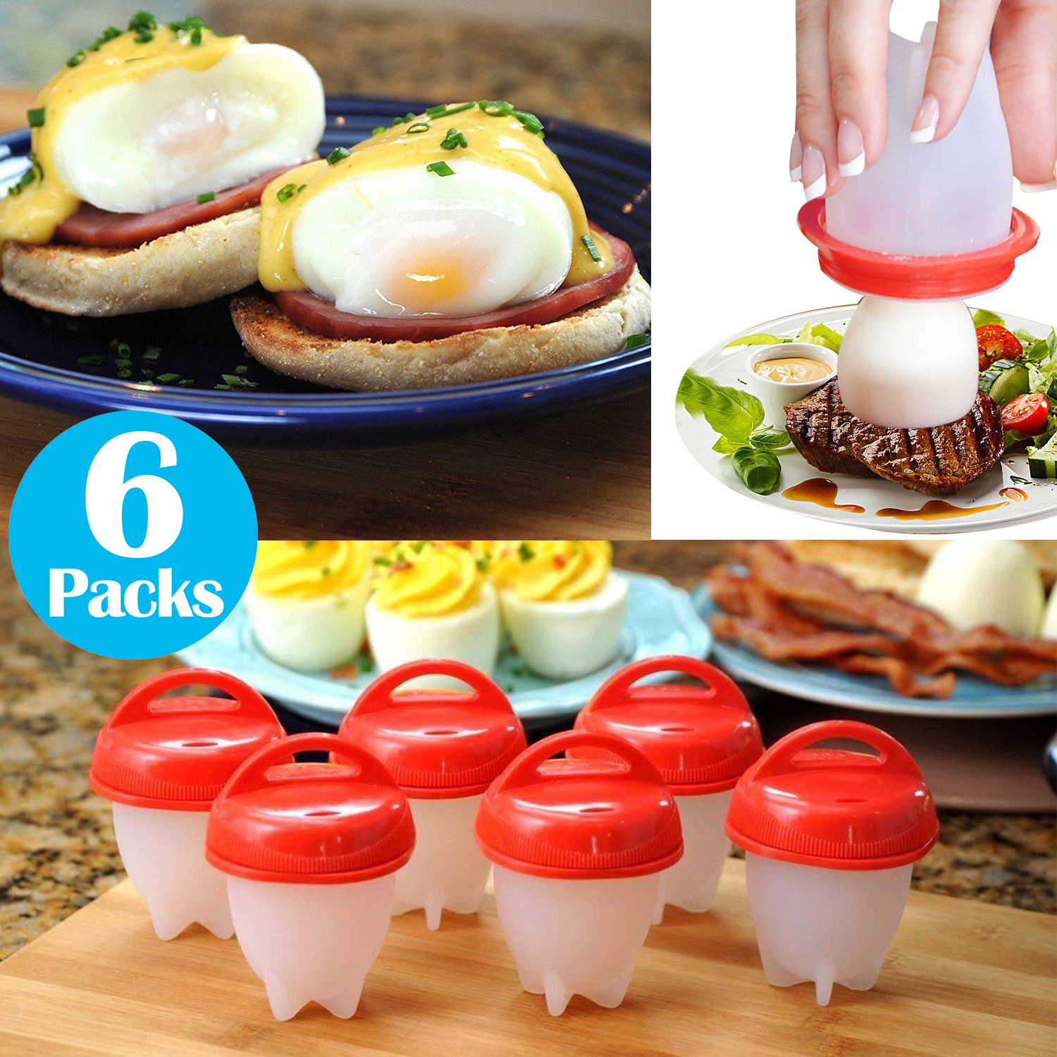 🎄Christmas Flash Sale-50% OFF!🎄Silicone Egg Cooker Set(6 Packs)