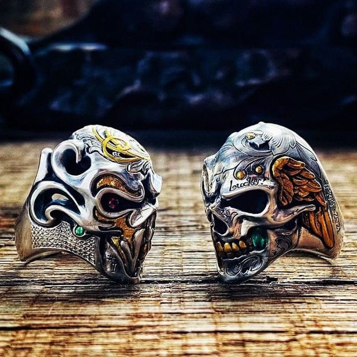 Skull Double-sided Ring