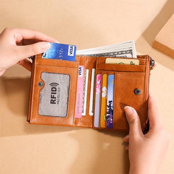 Men's RFID Anti-theft Retro Wallet