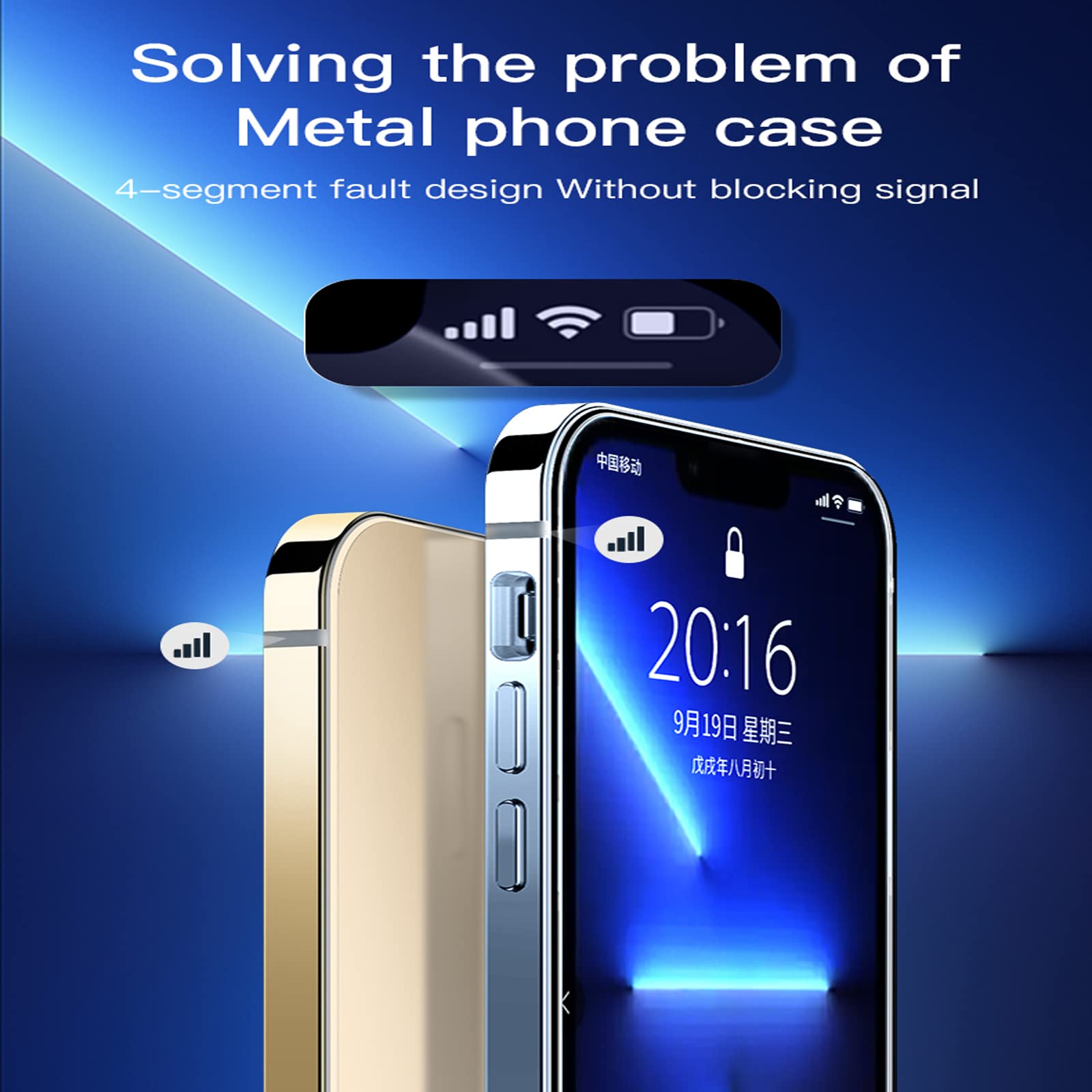 📱Stainless Steel Frame Matte Case Cover For iPhone 14/13/12 series