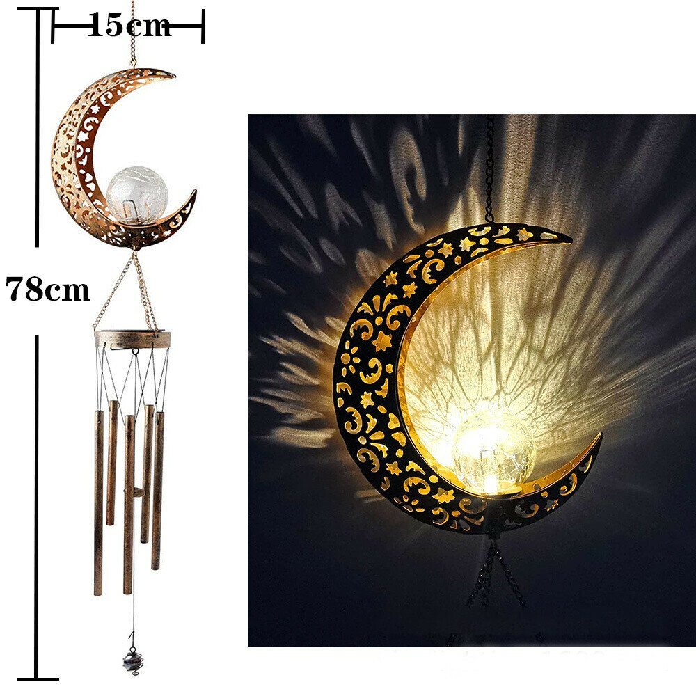 Solar Wind Chimes for Outside Hanging Outdoor Decor