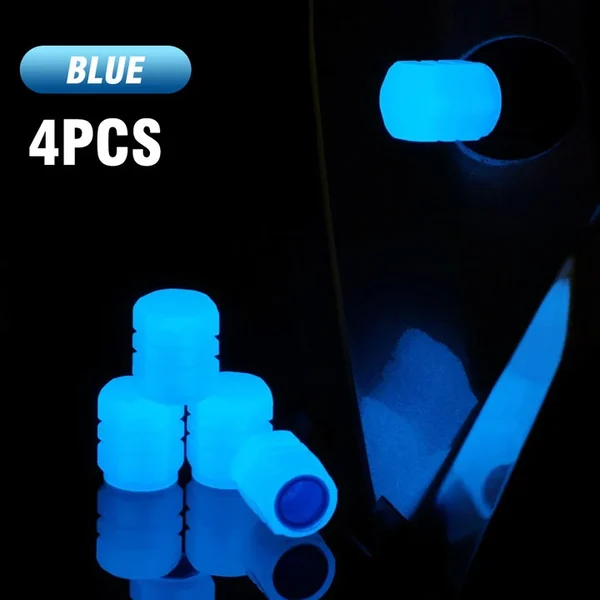 🔥Last Day Promotion - 50% OFF🔥 Glow in The Dark Valve Caps (Universal Fits Any Car)
