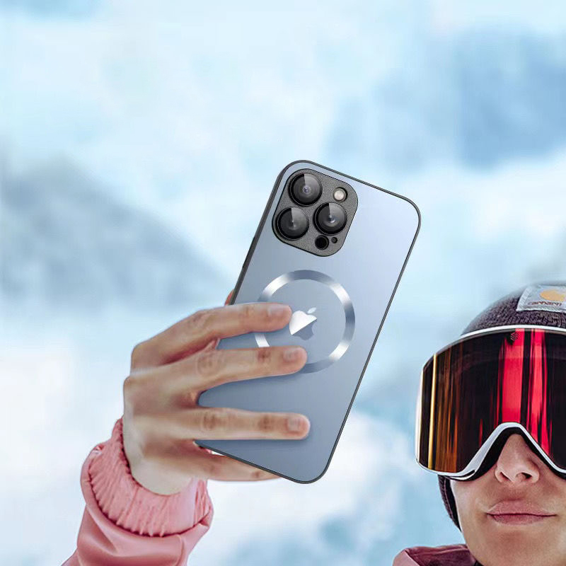 AG Frosted Magnetic Comes With Lens Film Case Cover For iPhone
