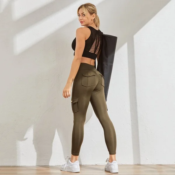 (🔥Clearance sale today-45% OFF) Women's Pocket Sexy Stretch Leggings Fitness Track-BUY 2 FREE SHIPPING