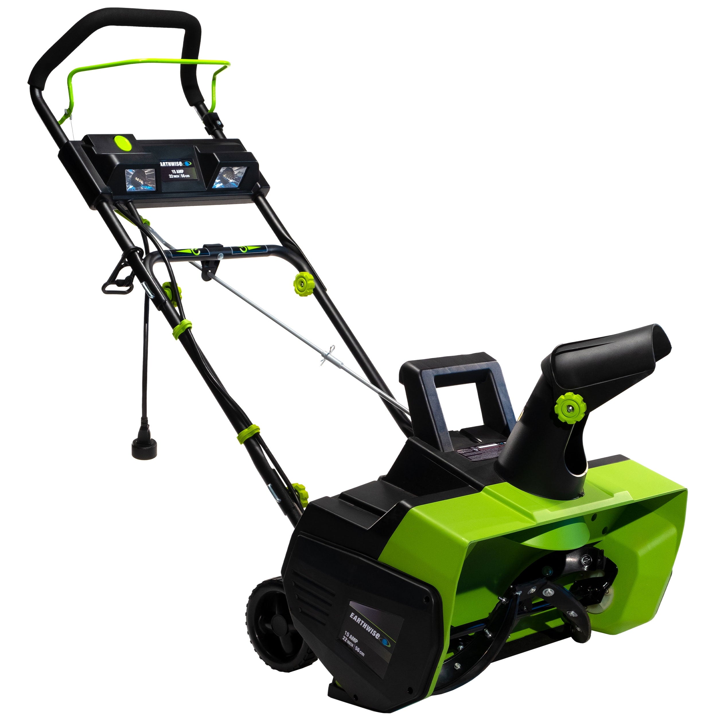 Earthwise 15-Amp 22-Inch Electric Corded Snow Thrower with LED Lights - 22 Inch