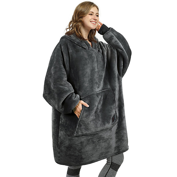Snowman Oversized Microfiber & Sherpa Wearable Blanket Suitable for men&women