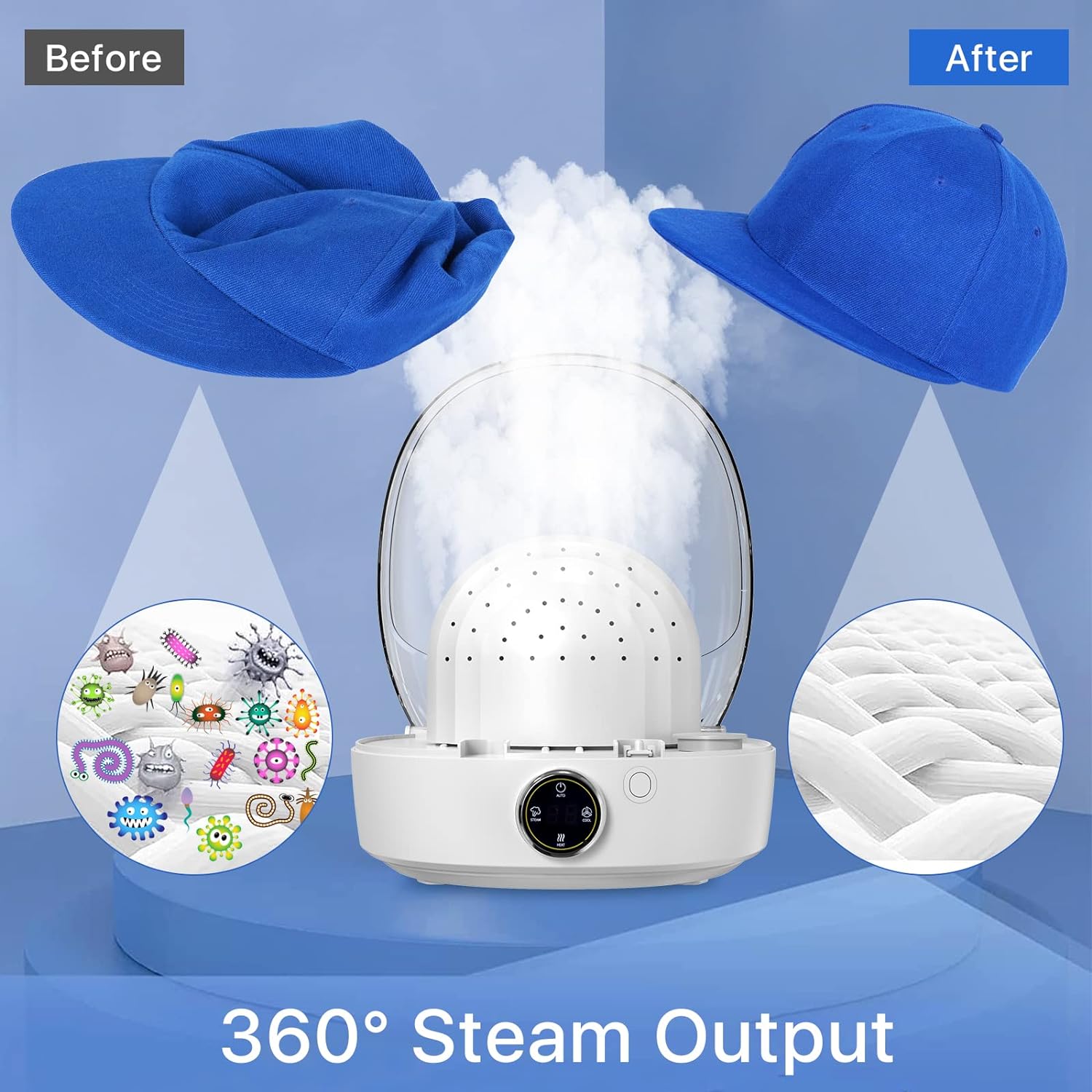 Innopaw Automatic Cap Cleaner with steam and Dry