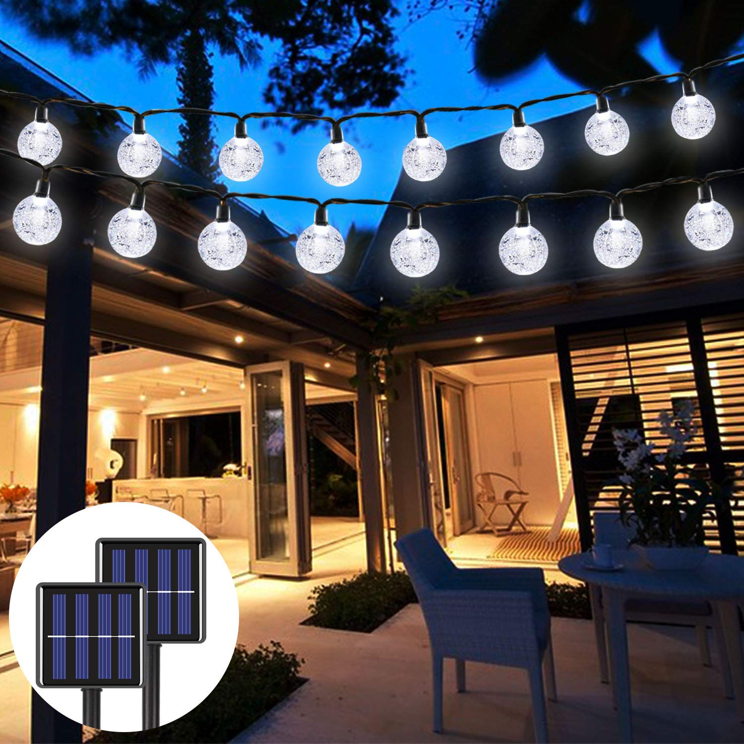 [Last Day 50% OFF]-SOLAR POWERED LED OUTDOOR STRING LIGHTS