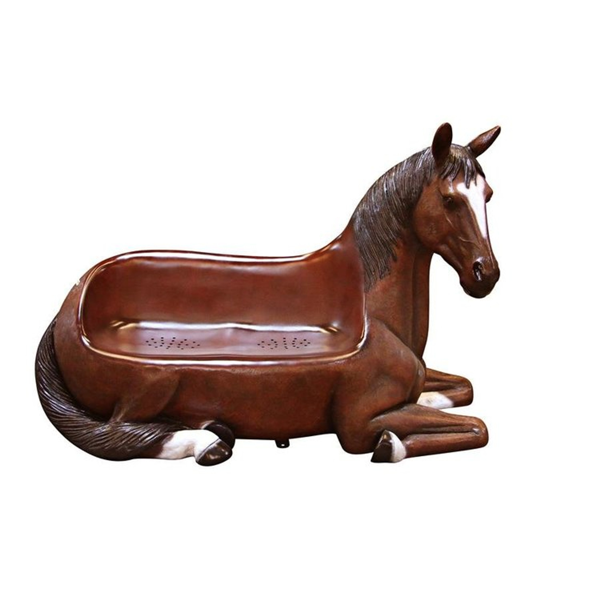 Saddle Up Horse Bench Sculpture - STOCK IS LIMITED, FIRST COME FIRST SERVED!