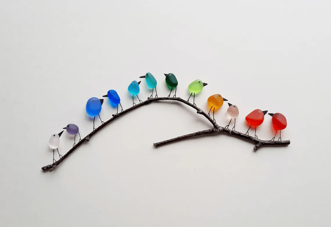 🔥LAST DAY 49% OFF 🐦Rainbow Birds on Branch