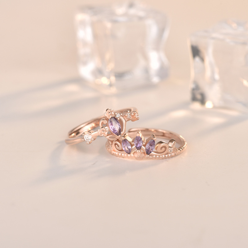 Purple Crown Ring