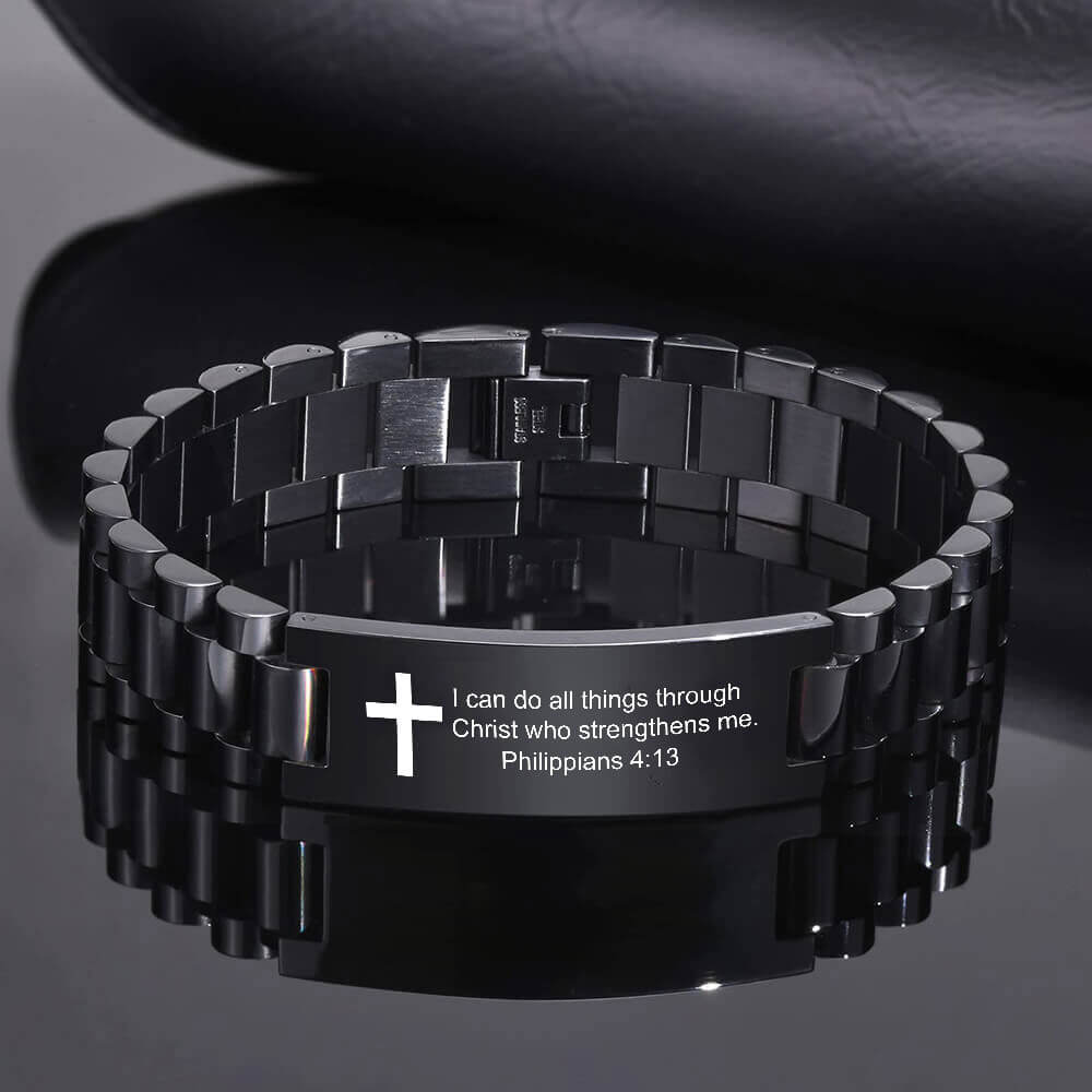 Faith Bible Verse Bracelet - I can do all things through Christ who strengthens me