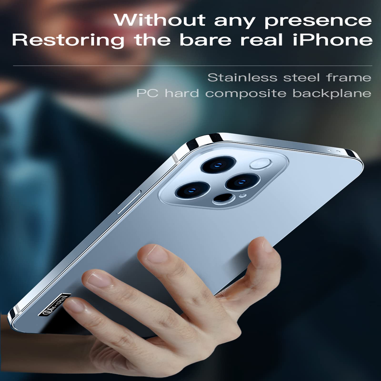 📱Stainless Steel Frame Matte Case Cover For iPhone 14/13/12 series