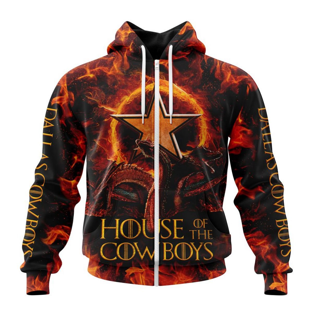 DALLAS COWBOYS GAME OF THRONES – HOUSE OF THE COWBOYS 3D HOODIE