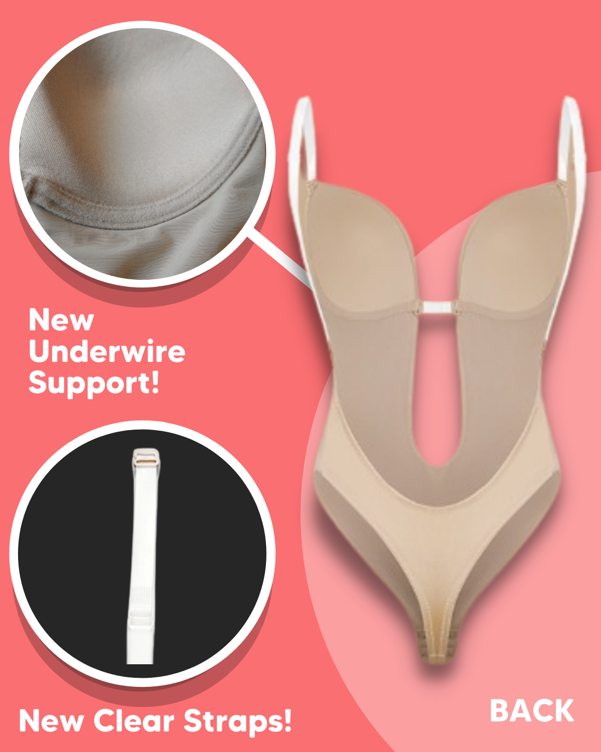 Backless Body Bra (Buy 1 Get 1 FREE)