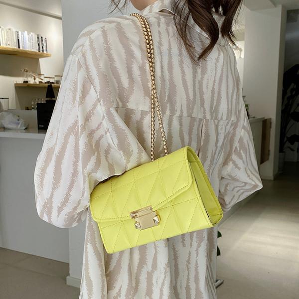 Chicinskates Temperament Rhombic Chain Crossbody Bag