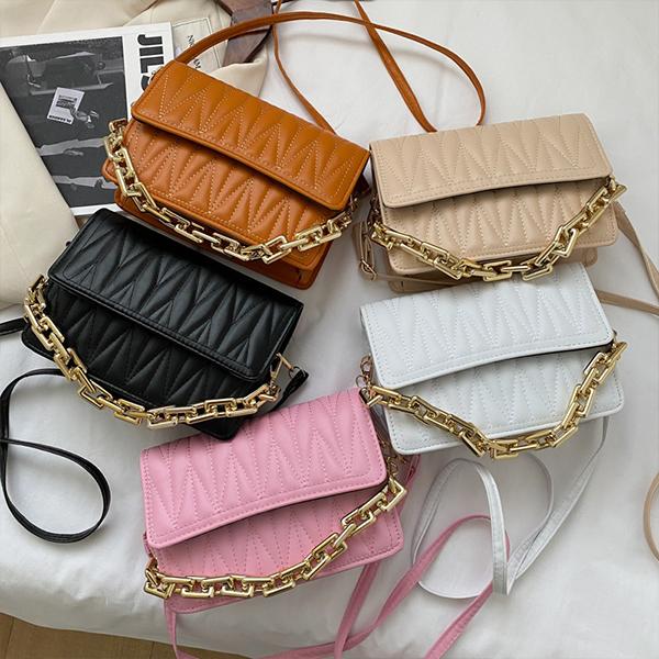 Chicinskates Fashion Obscured PU One-Shoulder Diagonal Bag