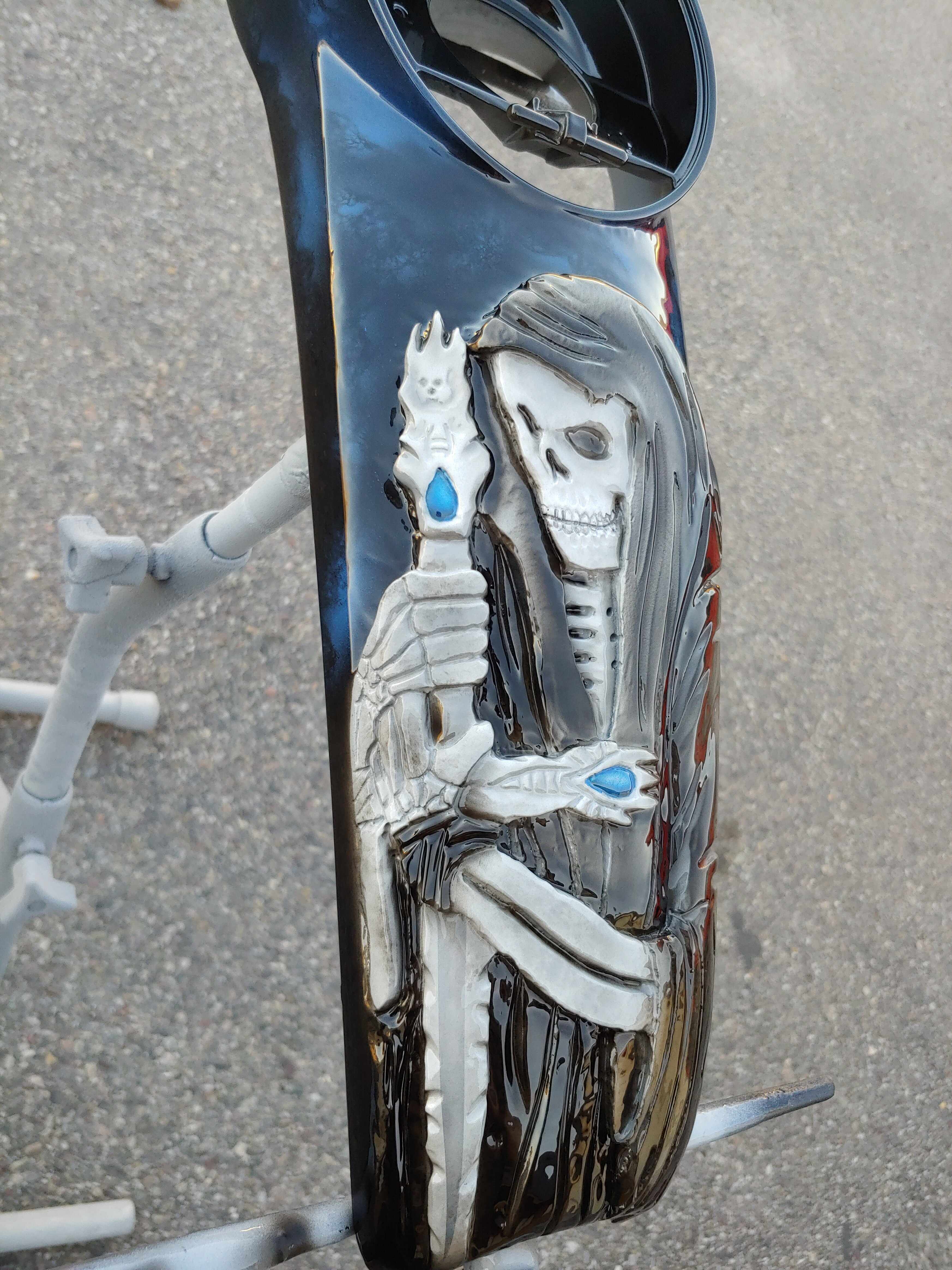 Harley Motorcycle Harley Davidson Touring Grim Reaper Console