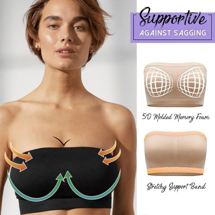 Invisible Seamless Supportive Bandeau Bra