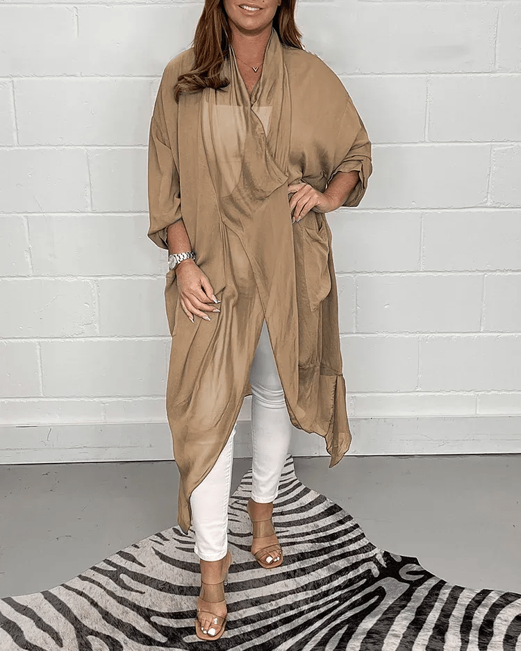 💖Early Mother's Day Sale - 48% OFF🎁 Silky Loose V-neck Top (Buy 2 Free Shipping)