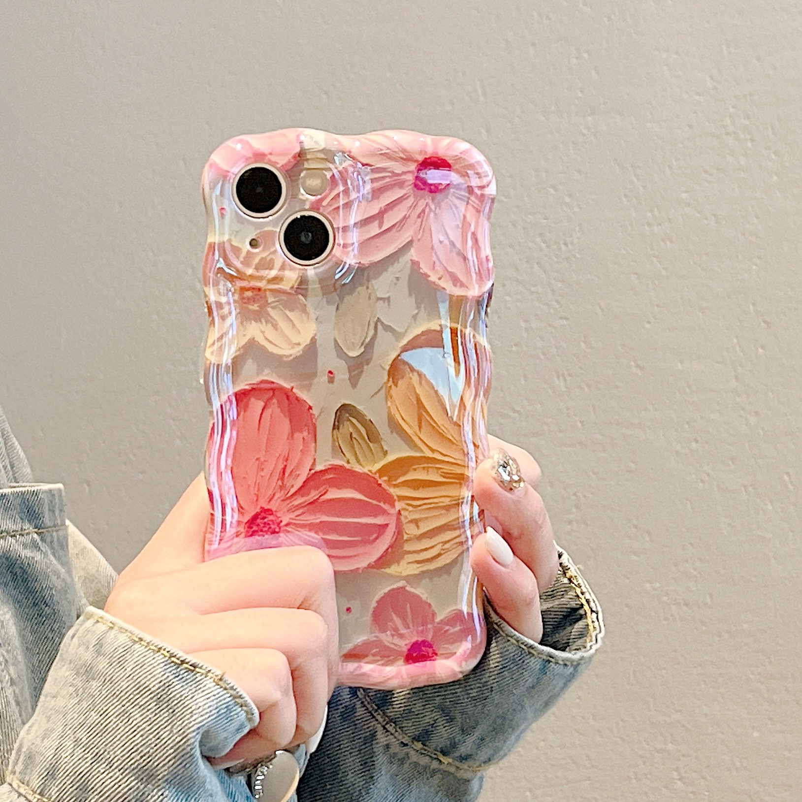 (BUY 2 GET 15% OFF)  Oil Painting Flower Pattern Mobile Phone case