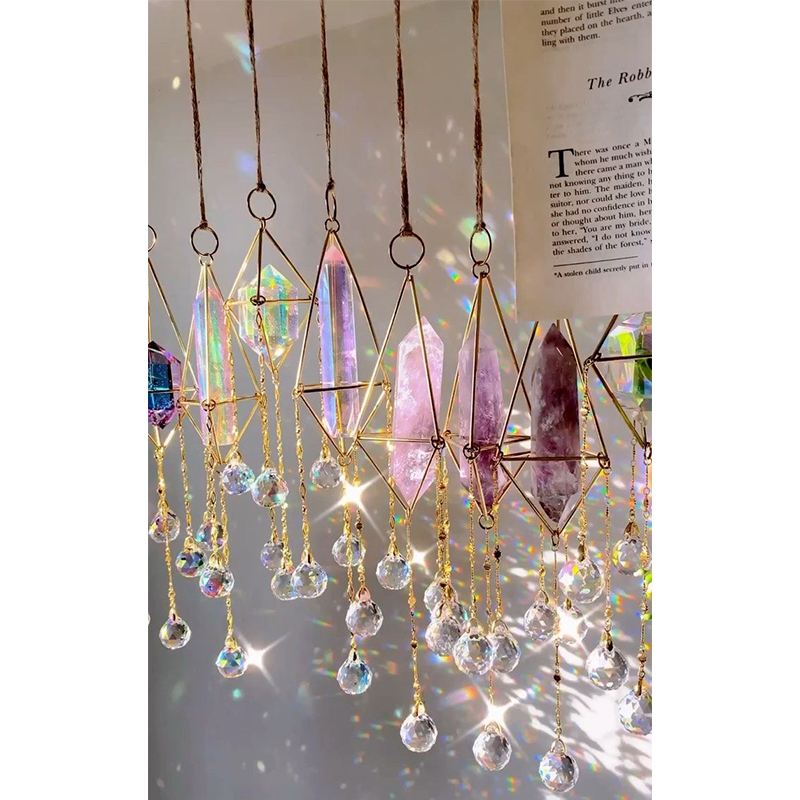 Crystal Suncatchers Decor-Handmade Timeless Treasure Wind Chimes
