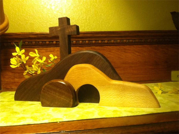 Wooden Empty Tomb Christian Easter Decor