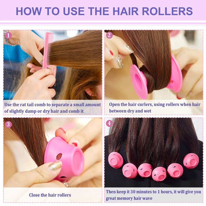 🎅EARLY CHRISTMAS SALE - 50% OFF🎄-(5 Small & 5 Large/Set)Heatless Hair Curlers--BUY 3 GET 2 FREE & FREE SHIPPING