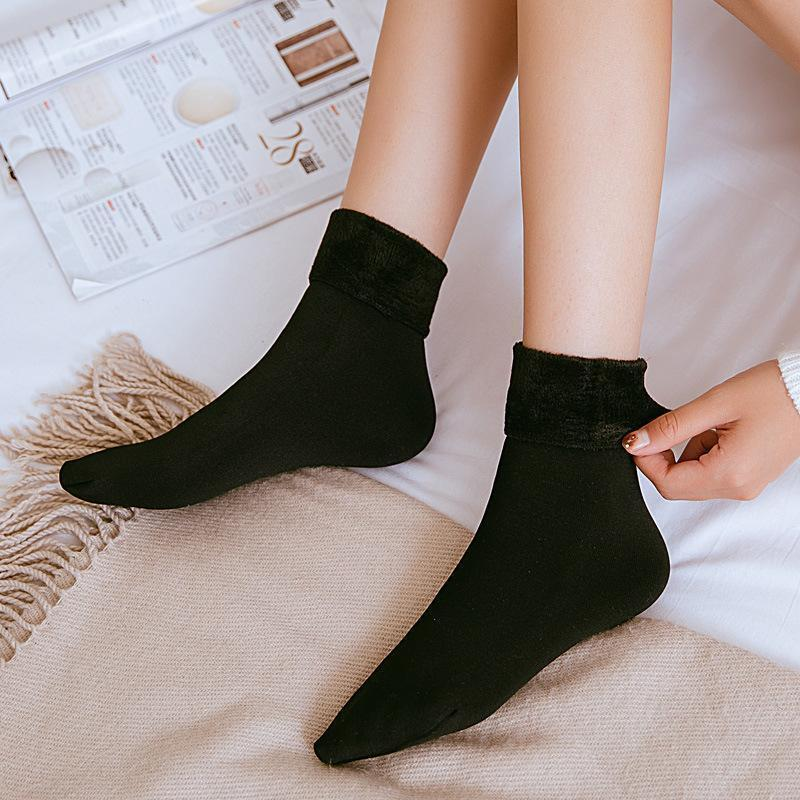 (🔥Last Day Promotion-SAVE 50% OFF) 3Pairs/Pack Thickening & Velvet Snow Socks Fleece Lining Thermal Socks --BUY 3 GET 15% OFF & FREE SHIPPING