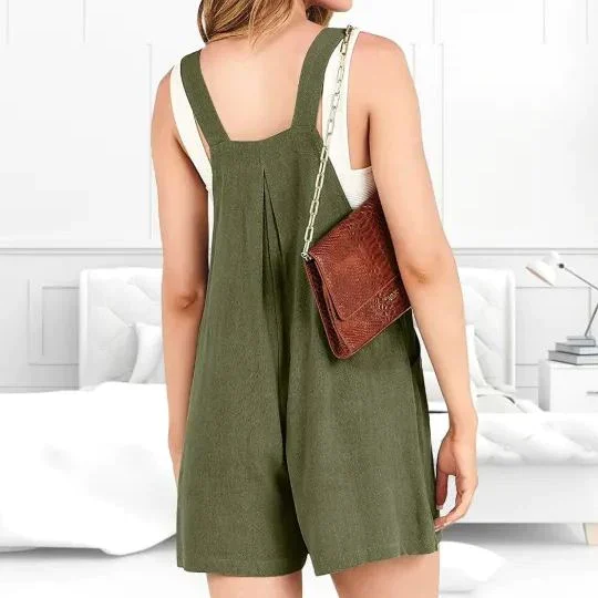 🔥2023 Summer Hot Sale--Casual Adjustable Strap Loose Bib Rompers(🔥BUY 2 FREE SHIPPING)